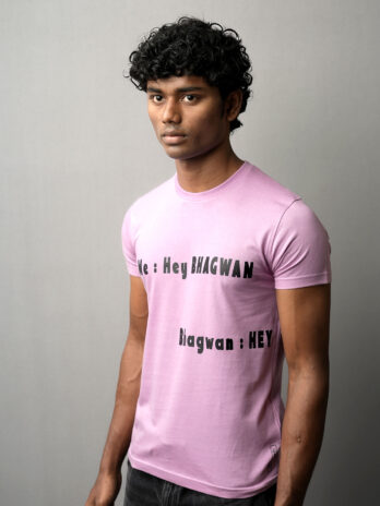 Hey Bhagwan Print T-Shirts for Men