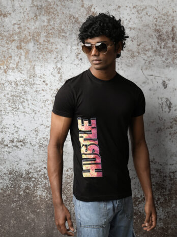 Hustle Half Sleeve T-shirt for Men