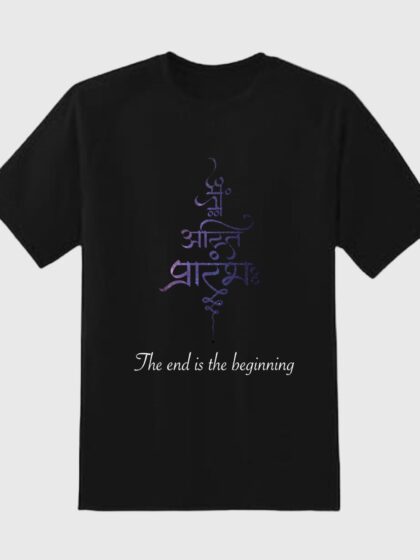 A new Beginning Print Half Sleeve T-shirt for Men