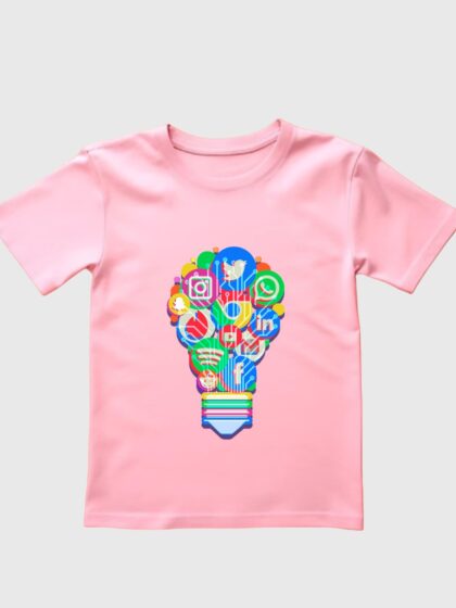 Social Media print T-shirt for Women